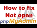 Phpmyadmin not open but localhost open in xampp