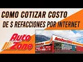 Como Cotizar Precios De Refacciones De Tu Auto y Accesorios En Linea En AutoZone y Recoger En Tienda