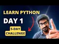 Python tutorial for Chemical Engineers Day 1