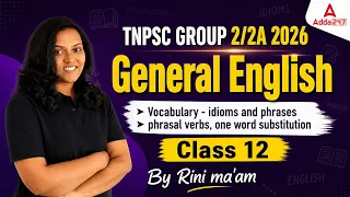 TNPSC Group 2 2A 2026 General English Idioms Phrases and One Word Substitution