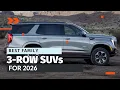 2026 Family SUV Ranking Find Your Perfect 3-Row Vehicle