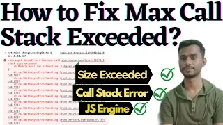 Uncaught Range Error Maximum Call Stack Size Exceeded Range Error Stack Size By-Girish Chandra