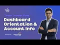 Dashboard Orientation Account Info