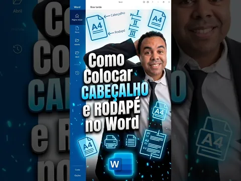 Cabeçalho e rodapé no word #abnt #tcc #Cabeçalho #rodapé