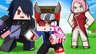 O FILHO do SASUKE e SAKURA tem o KARMA da KAGUYA no NARUTO Minecraft!