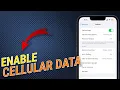 How To Enable Cellular Data On iPhone