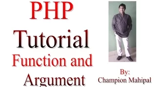 Learn PHP Tutorial 13 Function and Arguments