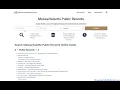 Massachusetts Public Records Criminal Divorce Marriage Court and Other Records Online Search