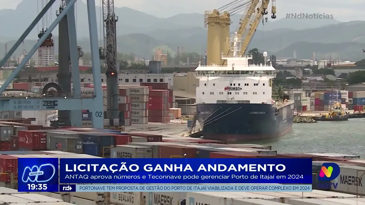 ANTAQ aprova documentos de empresa que pode gerenciar Porto de Itajaí no ano que vem