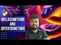 Python Tutorial for Beginners classmethod and staticmethod Hindi