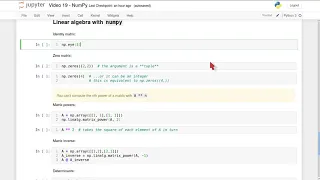 MATH0011 19 - NumPy