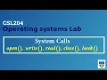 KTU CSL204 Operating Systems Lab - open write read close lseek