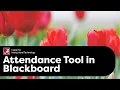 Attendance Tool in Blackboard