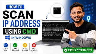 How to scan all IP Addresses in your LAN without any software How To Find all device s IP With CMD
