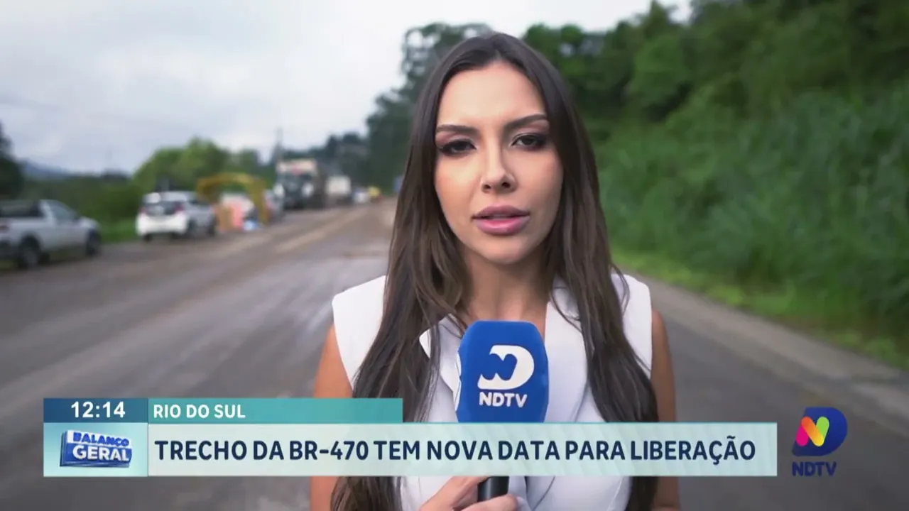 Trecho da BR-470 em Rio do Sul tem nova data para liberação