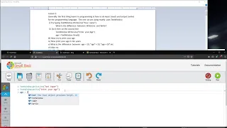 Learning how to Program Using Small Basic Lesson 1