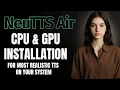 Lagu NeuTTS Air lokaal installeren | Realistisch AI-spraakklonen op CPU of lage GPU