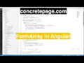 FormArray in Angular