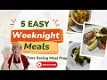New to meal planning Here are 5 easy recipes to get you started