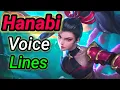 Download Lagu Hanabi new revamped voice lines and quotes \\ Dialogues with English Subtitles | Mobile Legends MLBB