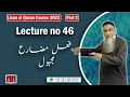46-Lecture Lisan-ul-Quran-2022 By Amir Sohail