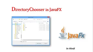 JavaFX Tutorial DirectoryChooser