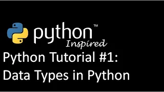 Python Tutorial Data Types Int Float List Bool Tuple and Dictionary
