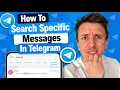 How To Search Specific Messages In Telegram 2026