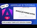 Angular form introduction Template driven form in angular 21