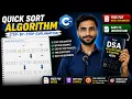 Quick Sort Algorithm in Data Structures Step-by-Step Explanation with Notes Free PDF Code