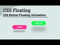 Floating Button HTML CSS Example Floating Animated Button with HTML CSS