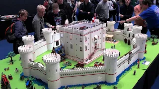 Huge LEGO English Castle with Interior Scenes
