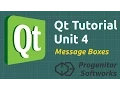 Qt Tutorial Unit 4 Popups Message Boxes