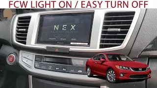 FCW Light On How To Turn Off FCW Light In Honda Accord Metra Radio Kit For 2013-2017 Honda Accord