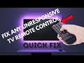 How to fix Any TV remote not working power button or other buttons not working