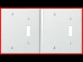 Leviton 88006 2-Gang 1-Toggle 1-Blank Device Combination Wallplate Standard Size Thermoset White