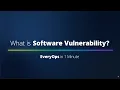 EveryOps in 1 min What is Software Vulnerability