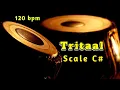Tabla | Tritaal | 120 bpm | Scale C# | With Tanpura [Pa Sa] | HD Quality Sound | tabla Online.