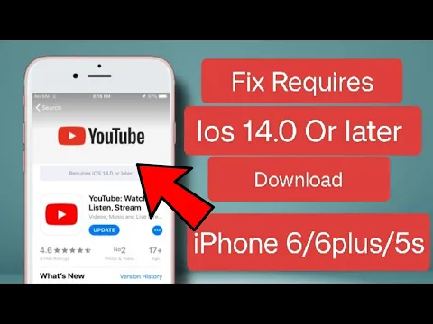 Download MP3 YouTube Requires iOS 14.0 or later | YouTube not working in iPhone 6/6plus/5s