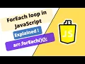 JavaScript Course forEach loop in JS forEach method of array object in JS