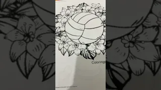 Volleyball coloring sheet transition