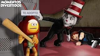ESCAPAMOS DEL GATO CON SOMBRERO (momentos divertidos) (roblox)
