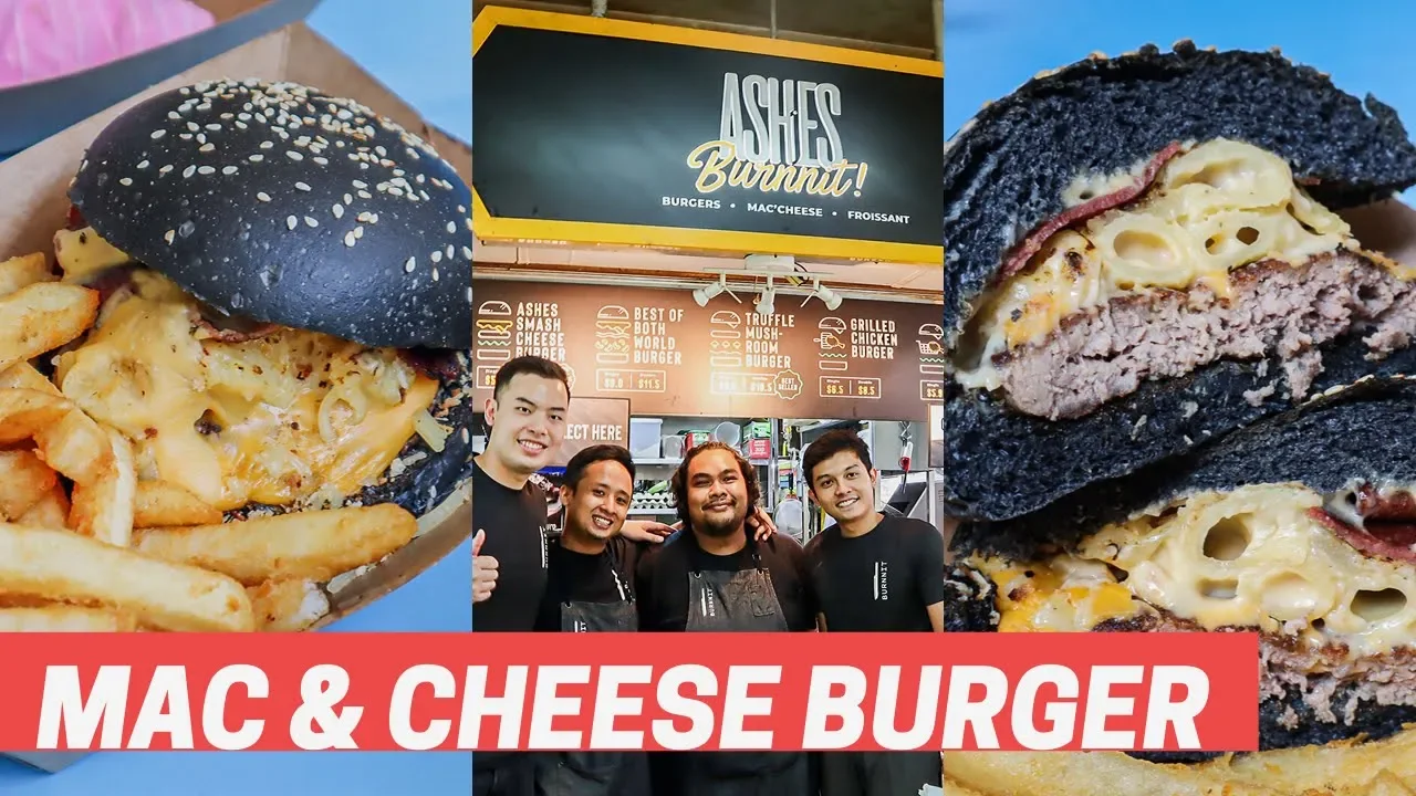 Ashes  Smashing Good Burgers at Golden Mile Food Centre!