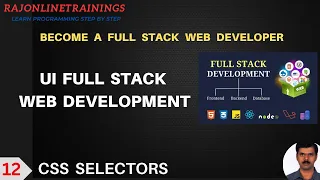 Day 12 CSS Tutorial Full Stack Web Development CSS Selectors