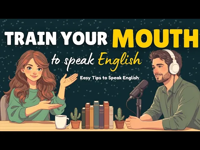 Video: Train Your Mouth To Speak English | Podcast for Easy Conversation in Daily Life | Learn English Fast