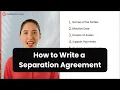 How to Write a Separation Agreement 8 EASY steps