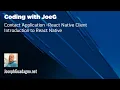 Coding with JoeG - React Native Client