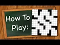 How to play Crossword