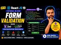 React JS 19 Tutorial in 2026 Form Validation in ReactJs ZOD useForm zodResolver