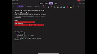 How to count the occurrence of each element from a List in PYTHON CodePlot